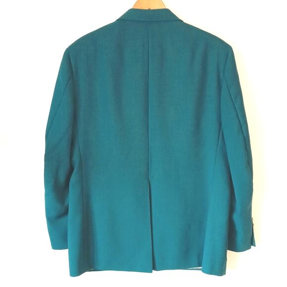 Vintage Garrison Park Sea Green Blazer With Gold Buttons - Picture 2 of 9